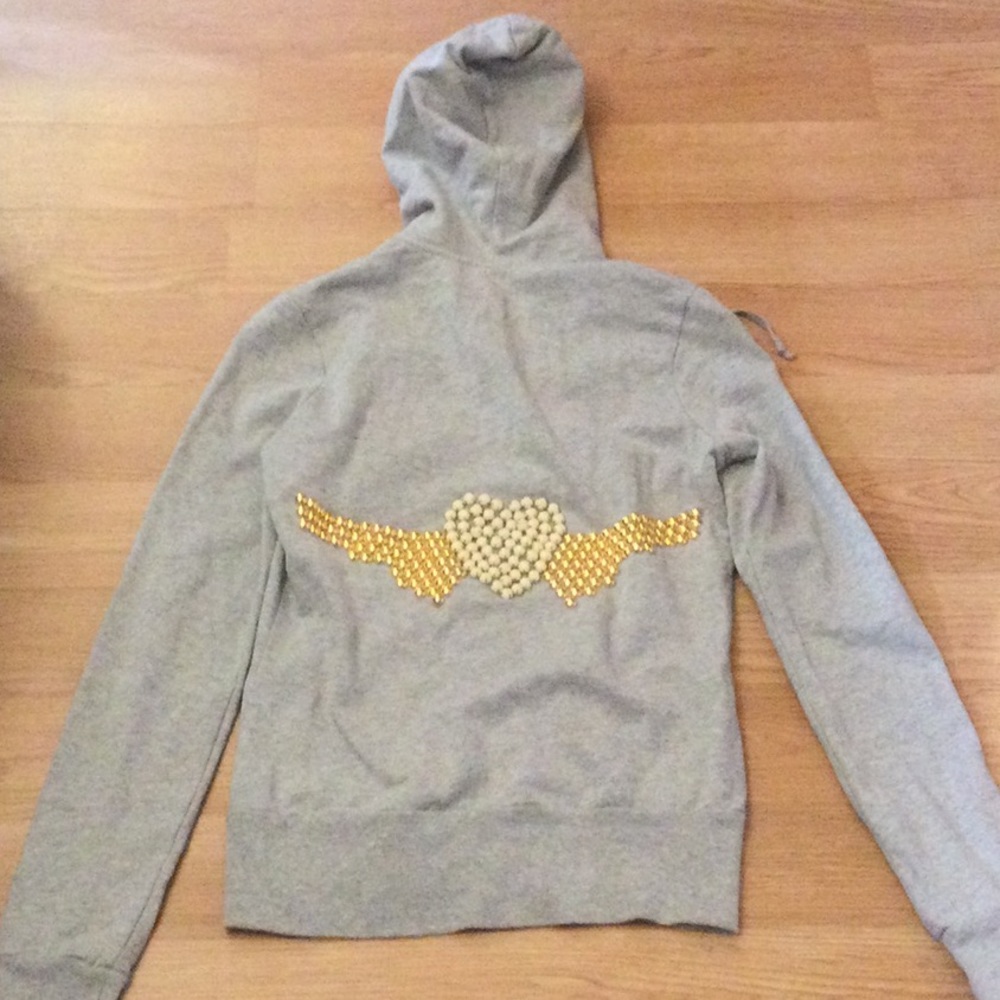 EUC VTG TWISTED HEART Hoodie/ track jacket